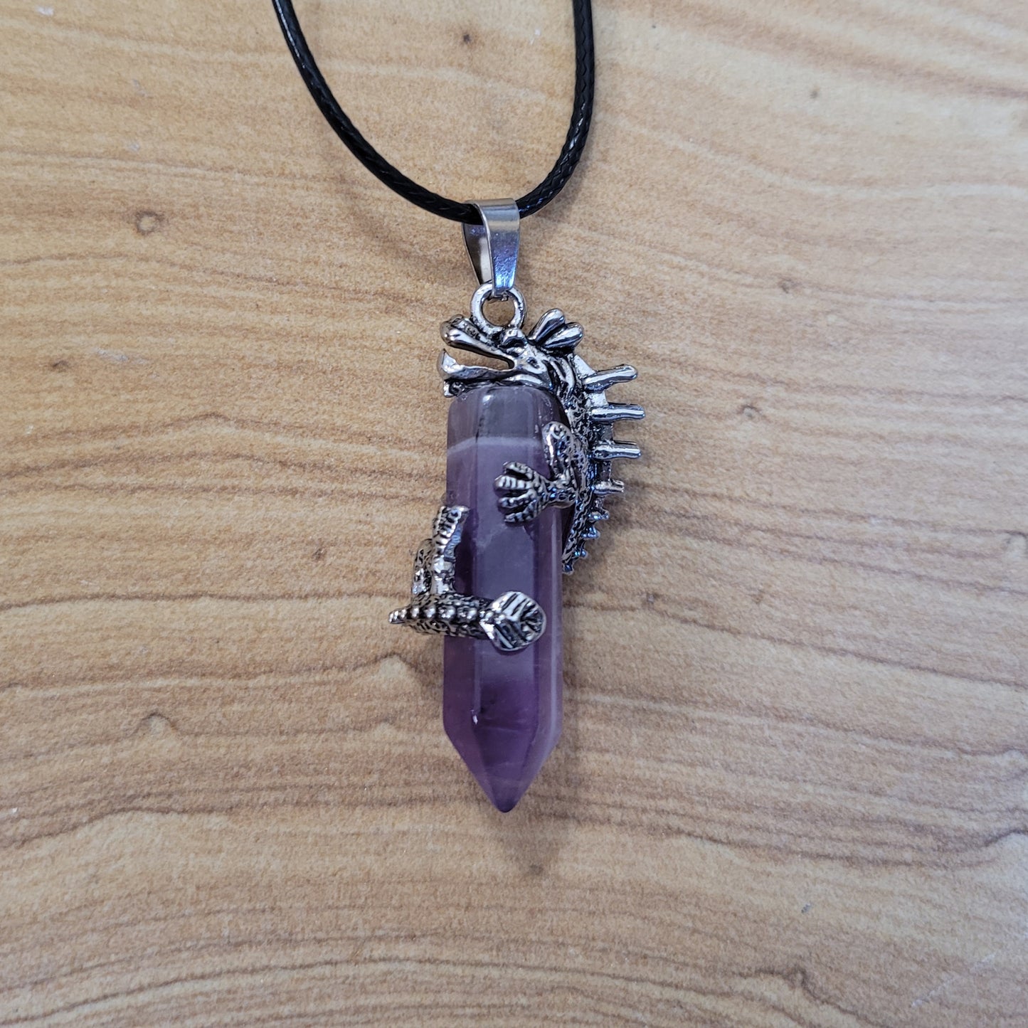 Amethyst Dragon Necklace