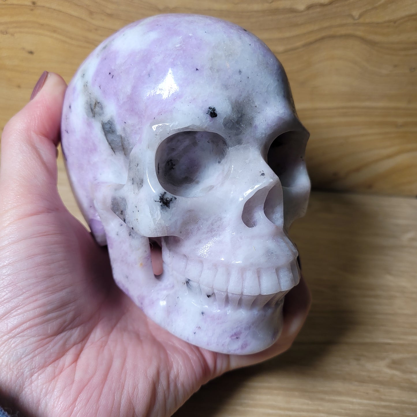 Lepidolite 5" Skull
