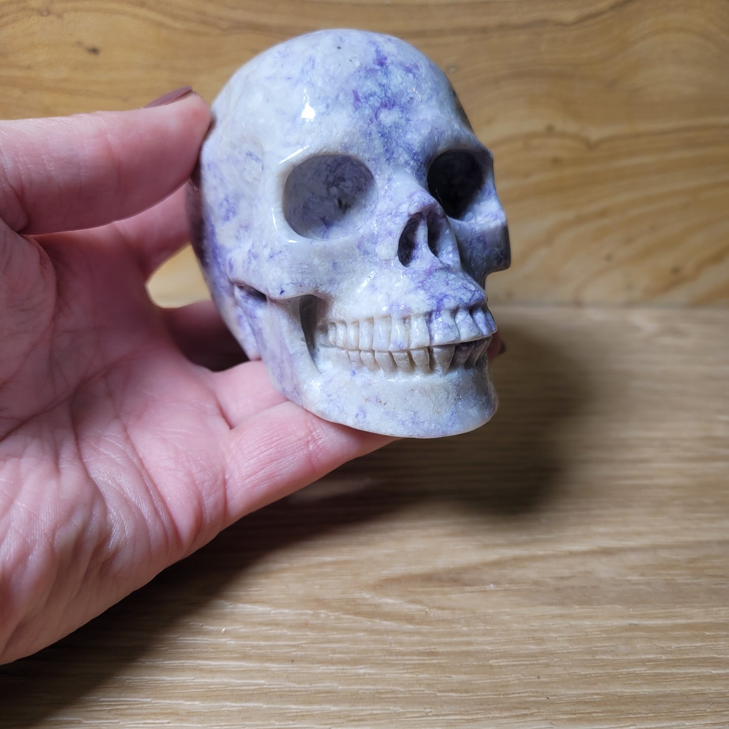 Lepidolite 3.4" Skull