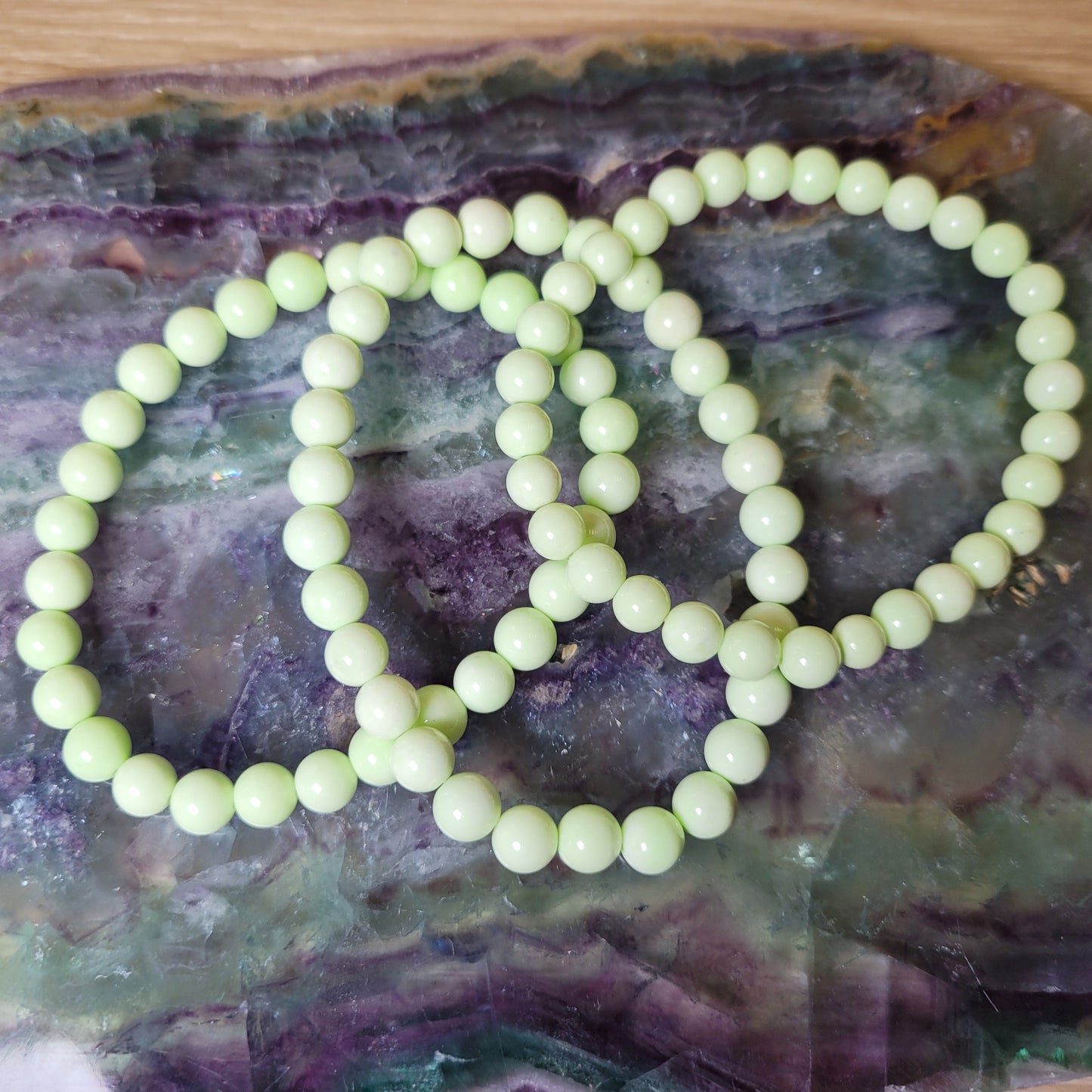 Lemon Chrysoprase Bracelet - 6mm to 7mm