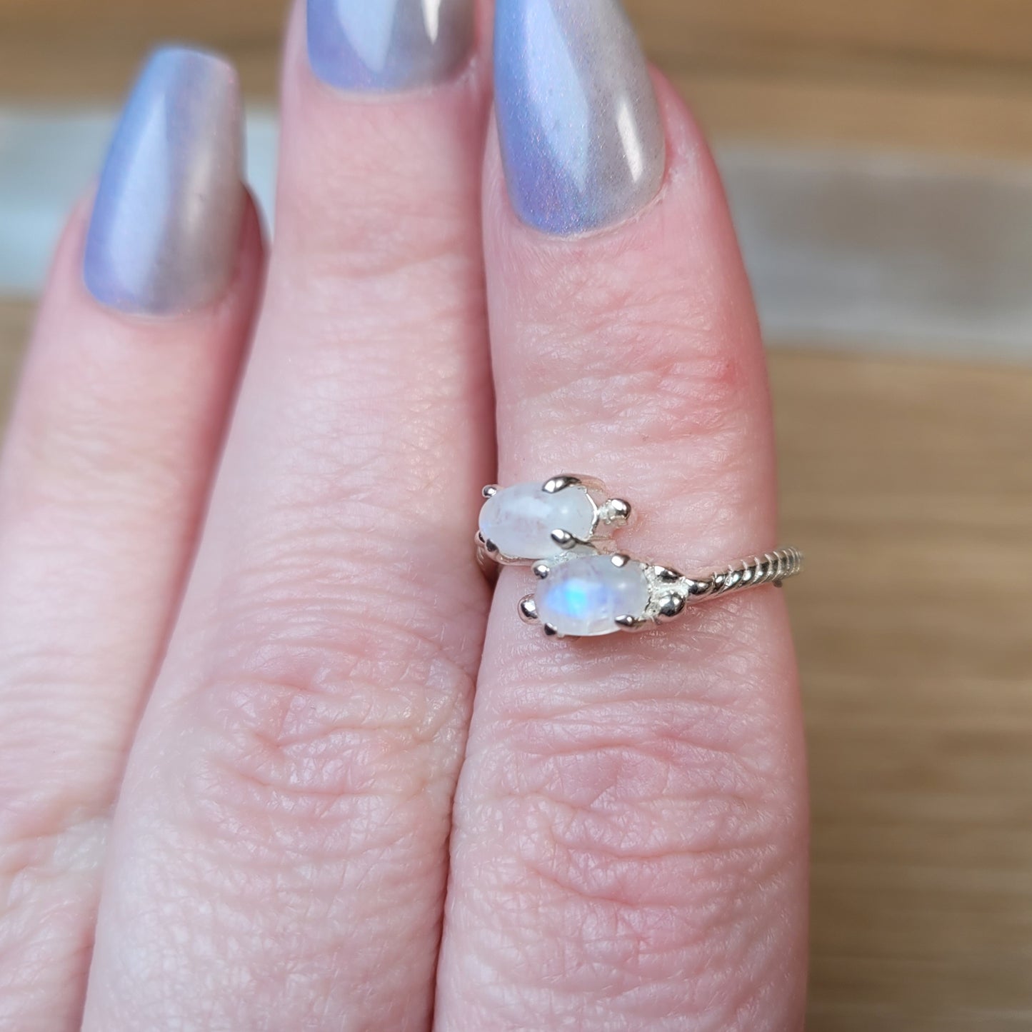 Moonstone Sterling Silver Ring - Size 5