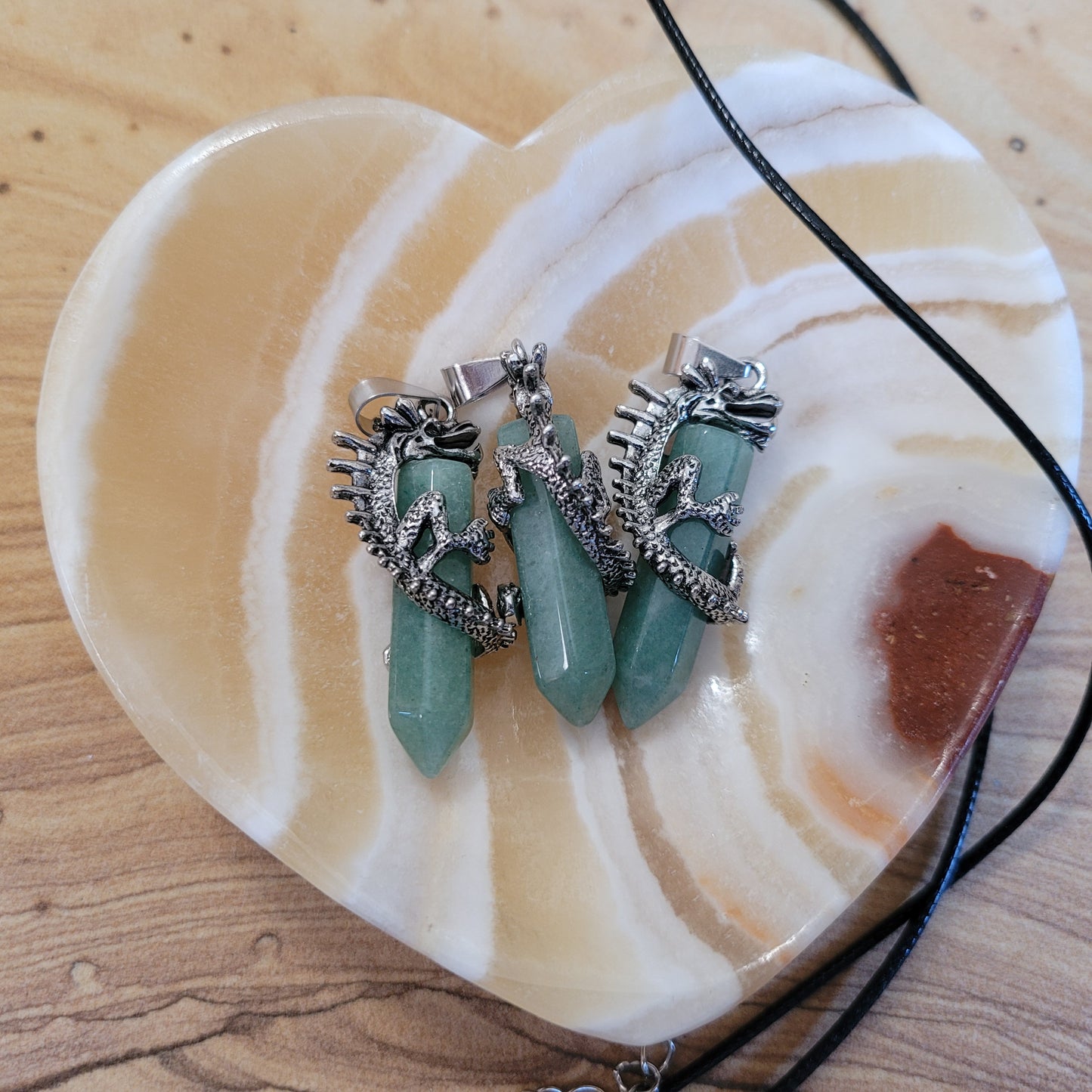 Green Aventurine Dragon Necklace