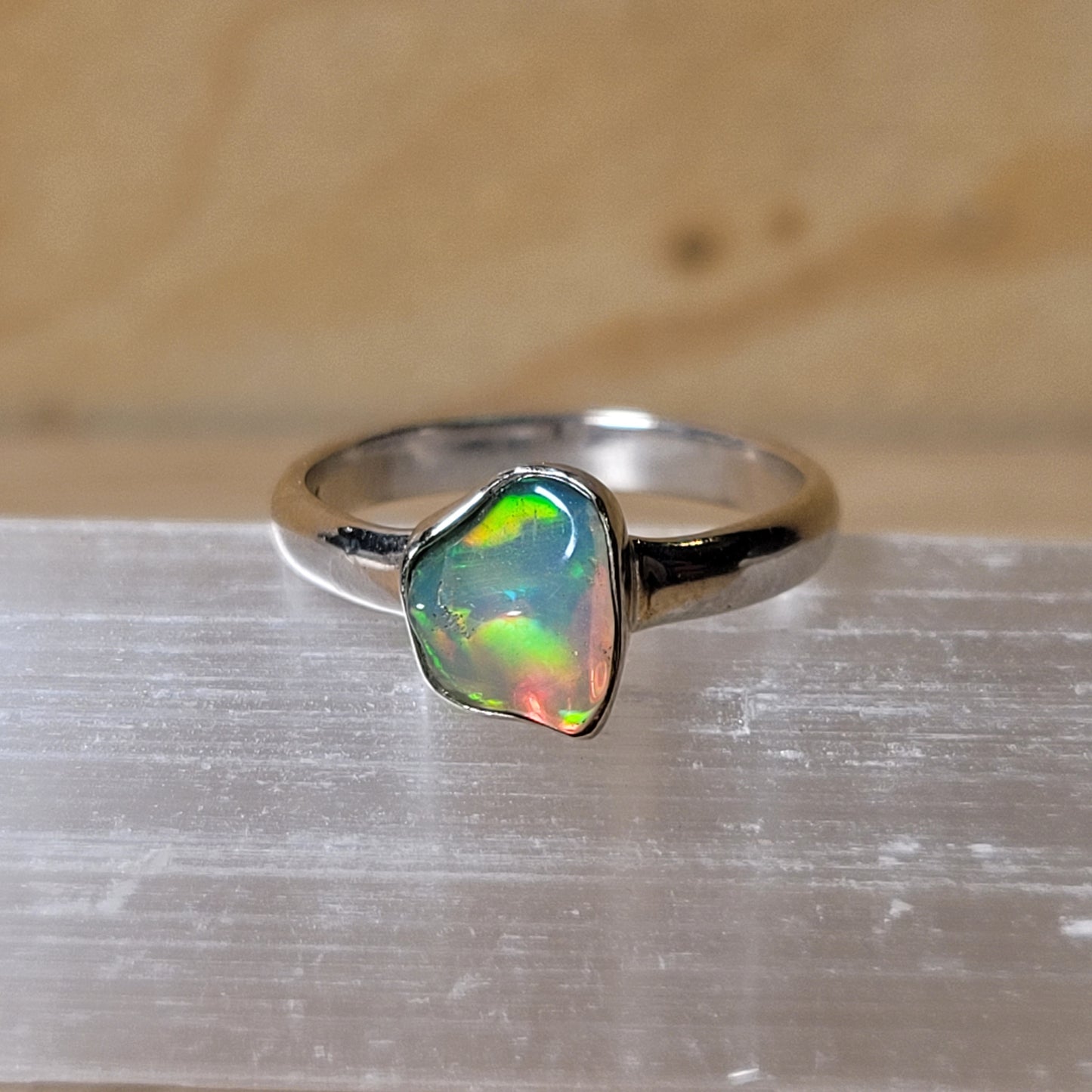 Ethiopian Opal - Size 6 Ring