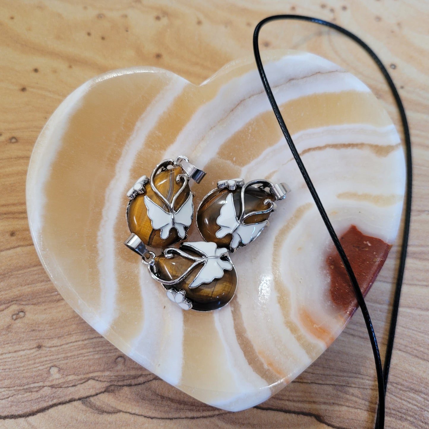 Tiger Eye Butterfly Necklace