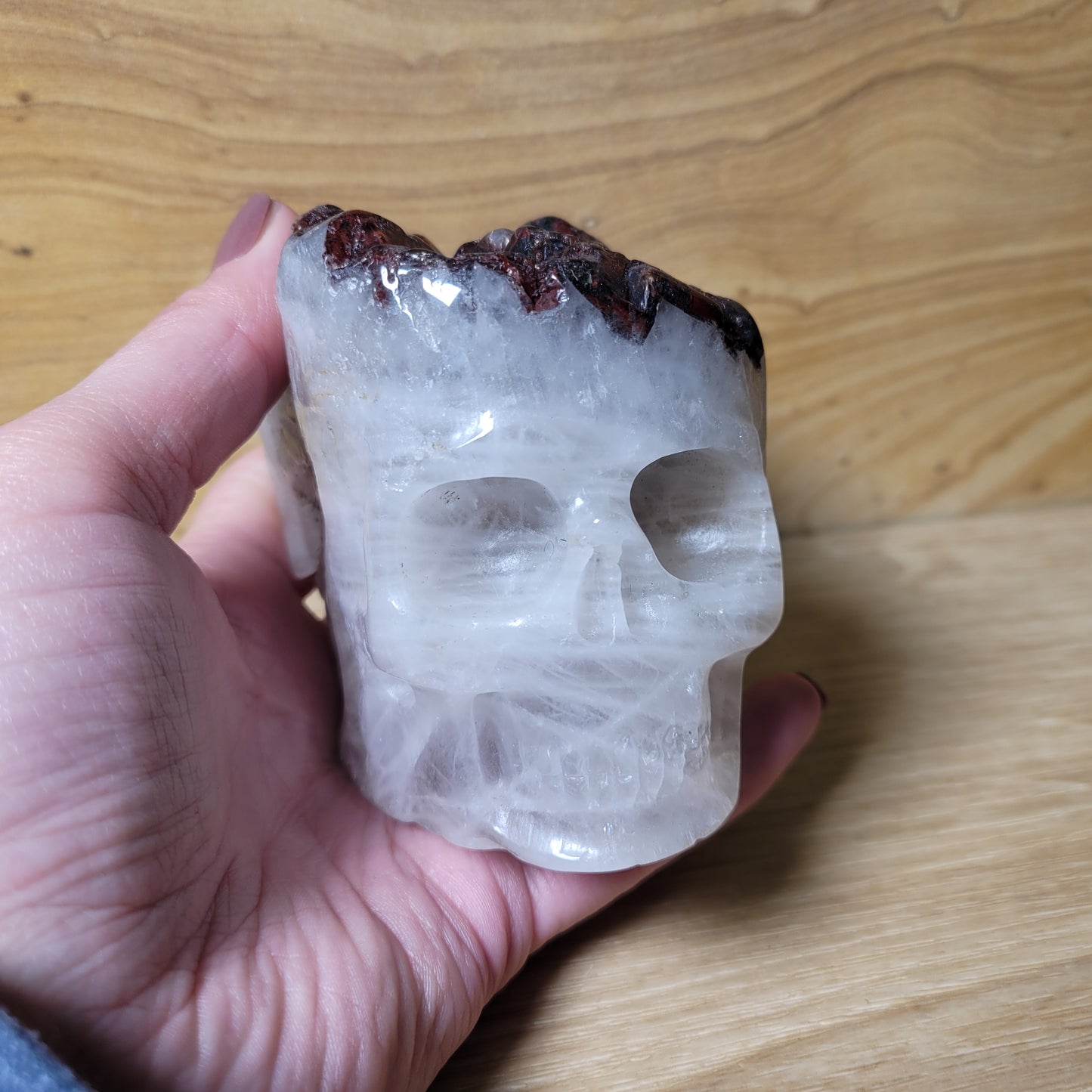 Red Quartz 3.5" Skull