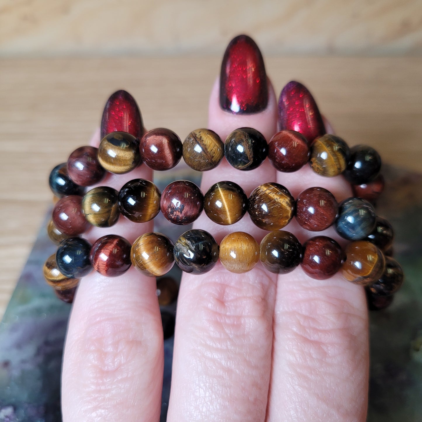 Tiger Eye (mixed) Bracelet - 8mm to 8.5mm