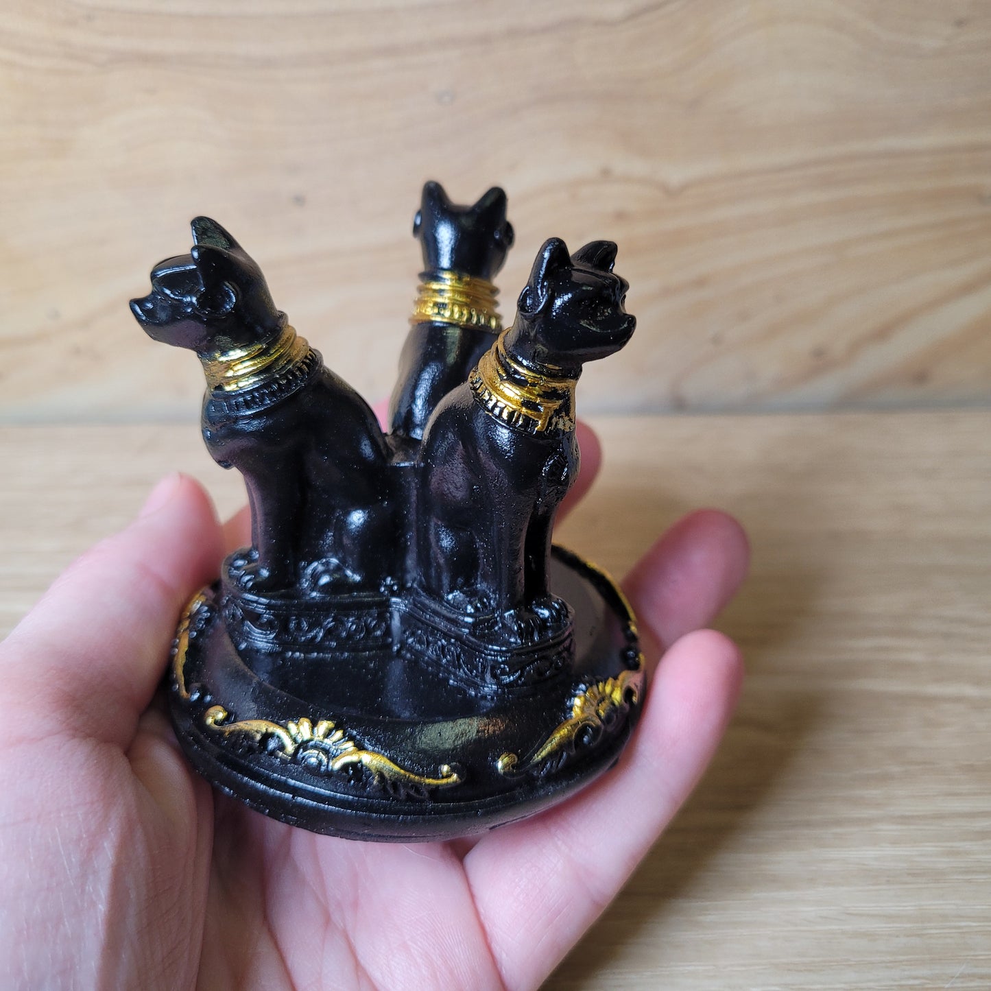 Egyptian Cat Sphere Holder