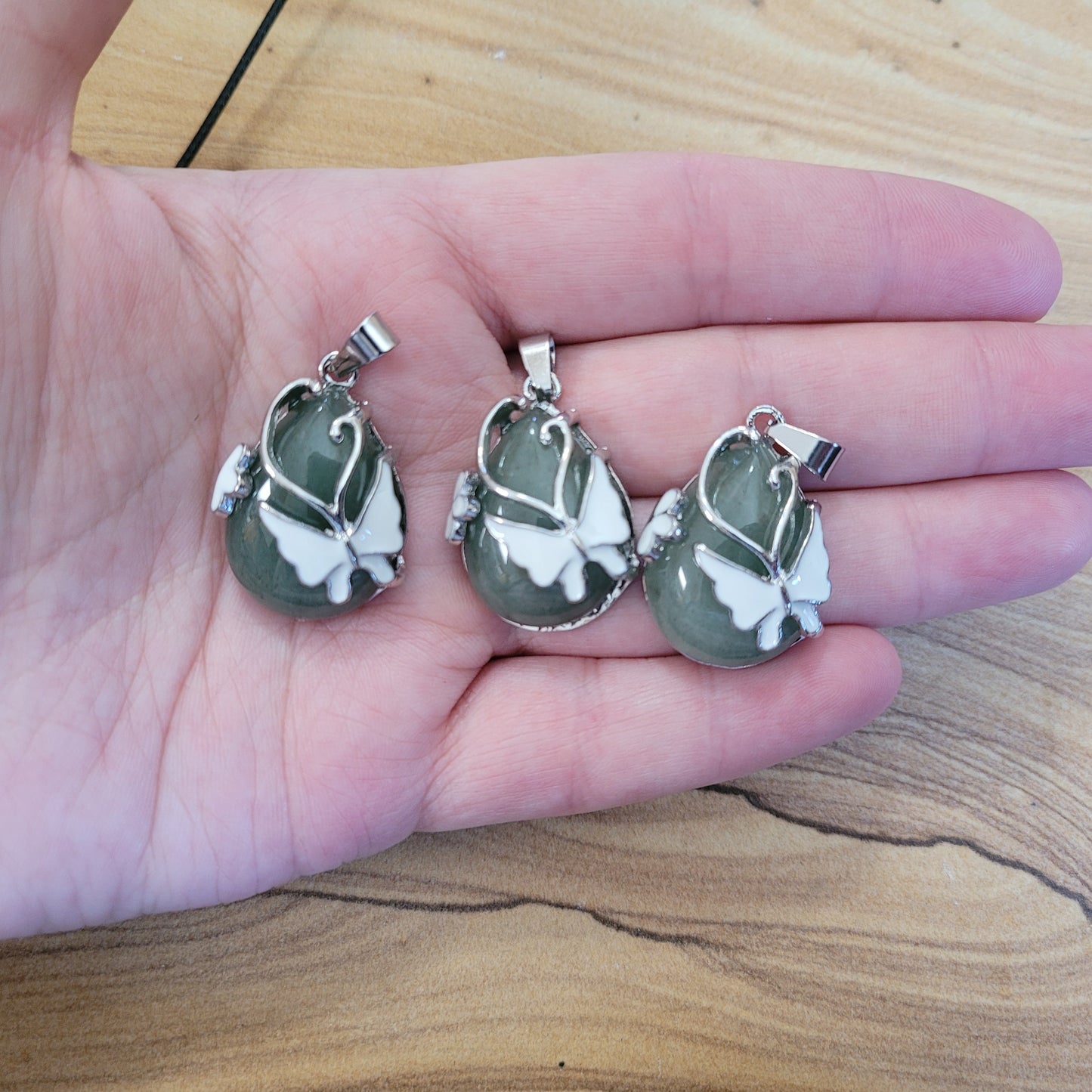 Green Aventurine Butterfly Necklace