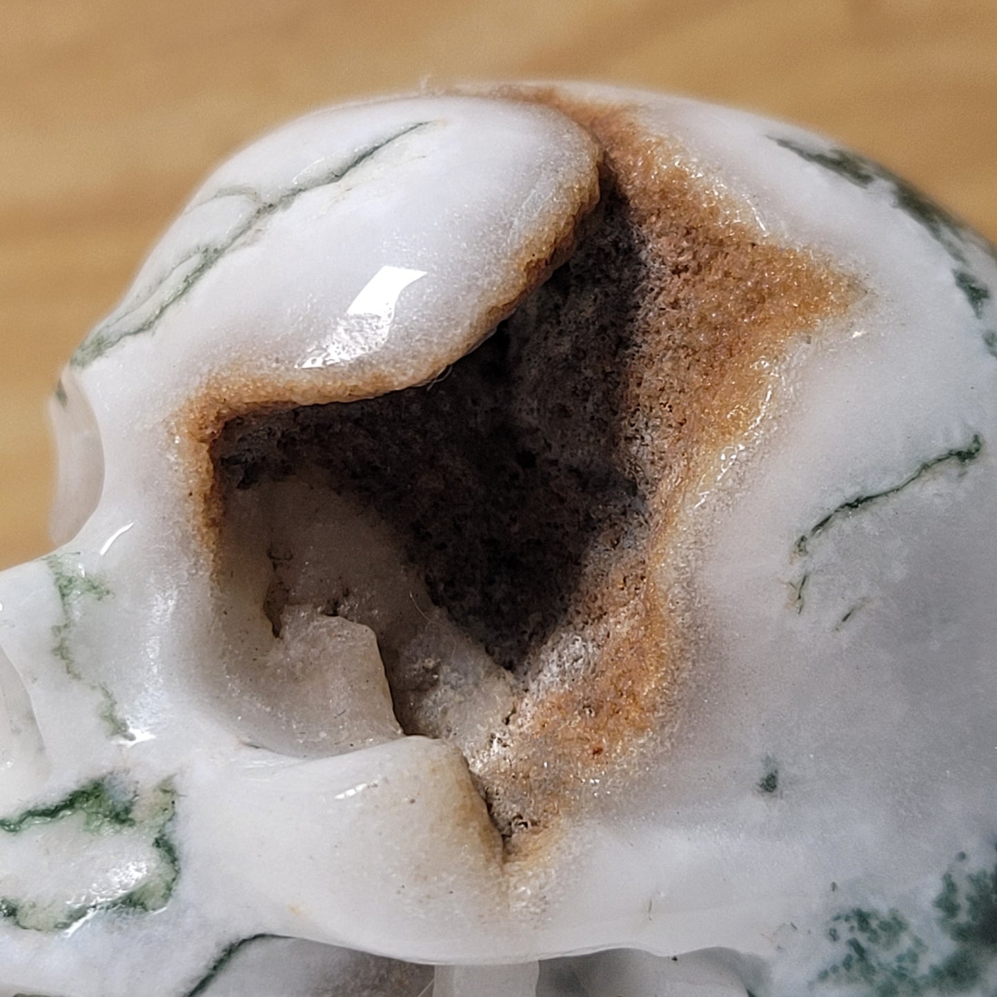Tree Agate 2" Skull
