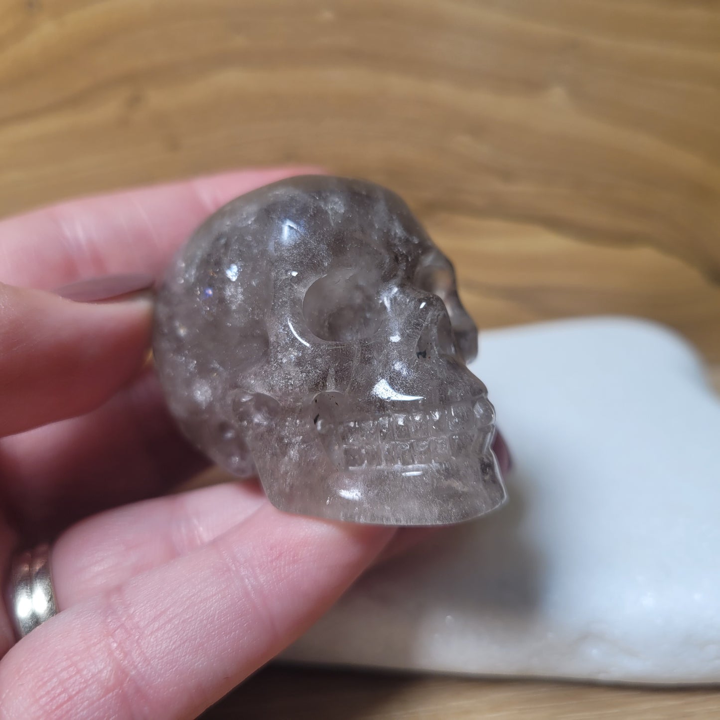 Smoky Quartz 2" Skull