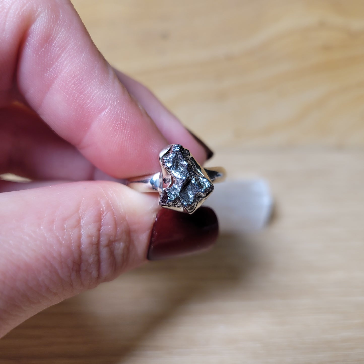 Campo Del Cielo Meteorite - Size 9 Ring