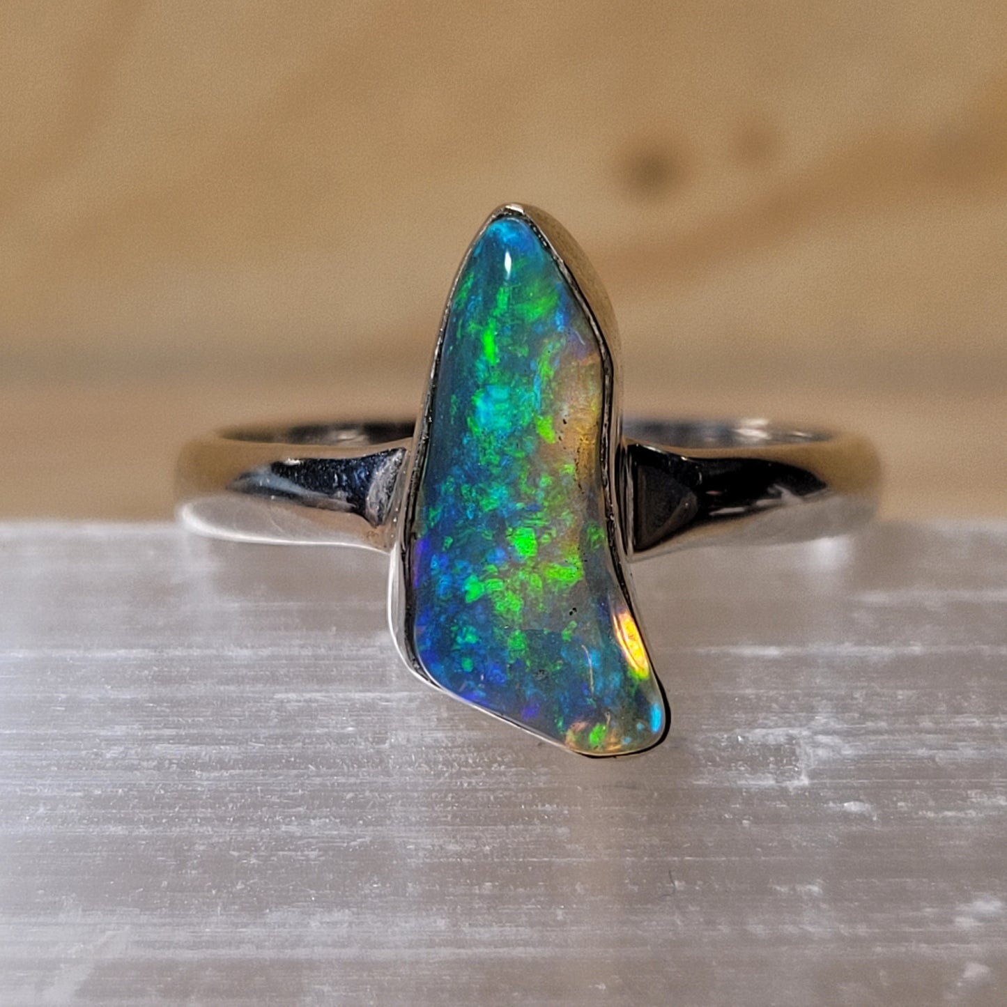Ethiopian Opal - Size 8 Ring