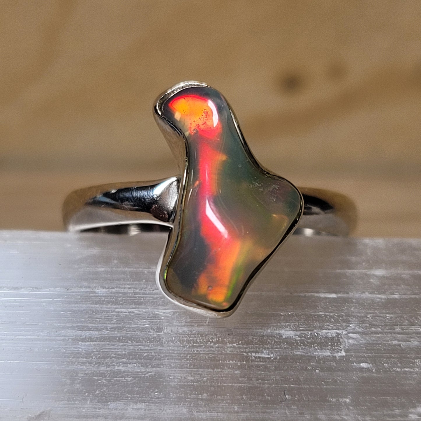Ethiopian Opal - Size 8 Ring
