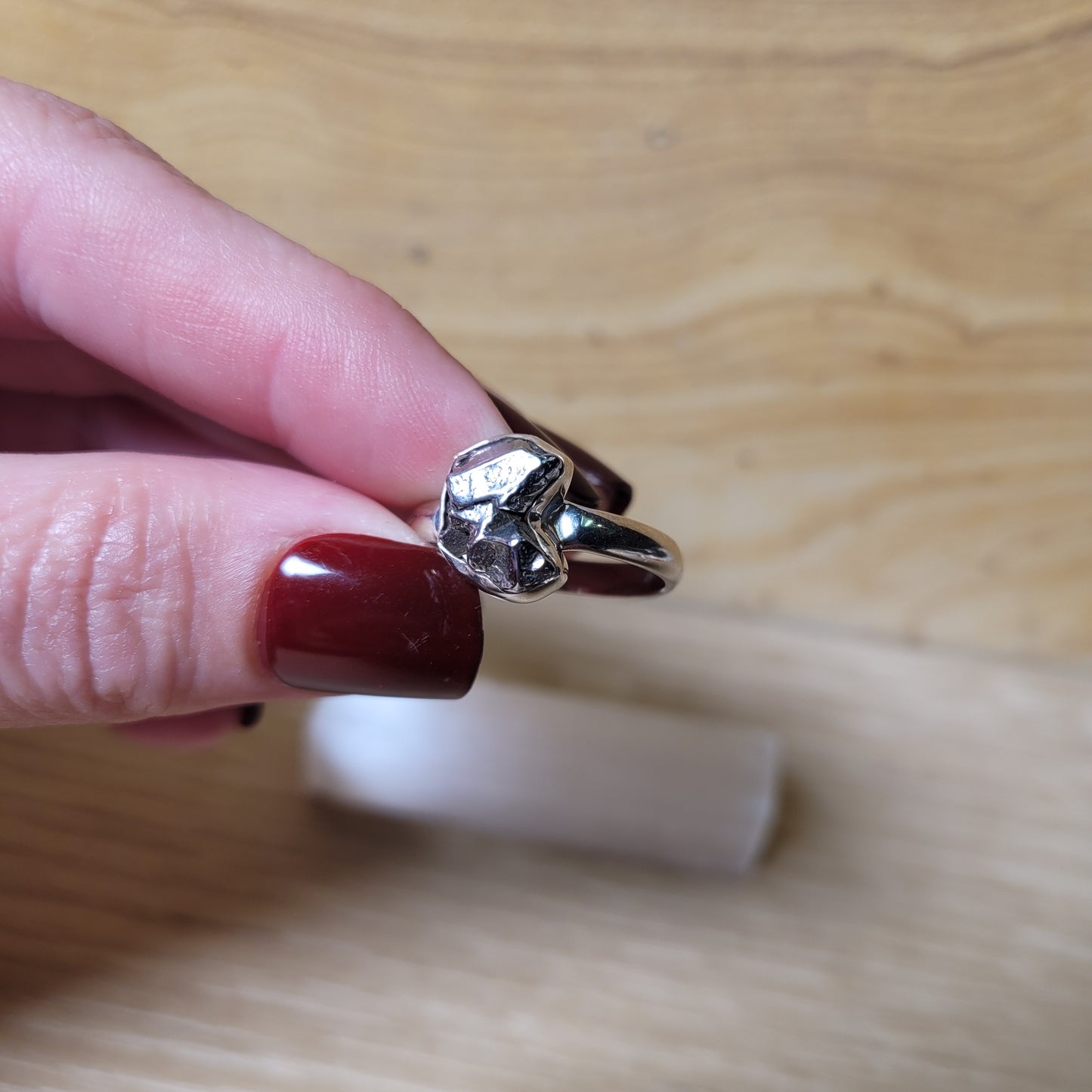 Campo Del Cielo Meteorite - Size 10 Ring