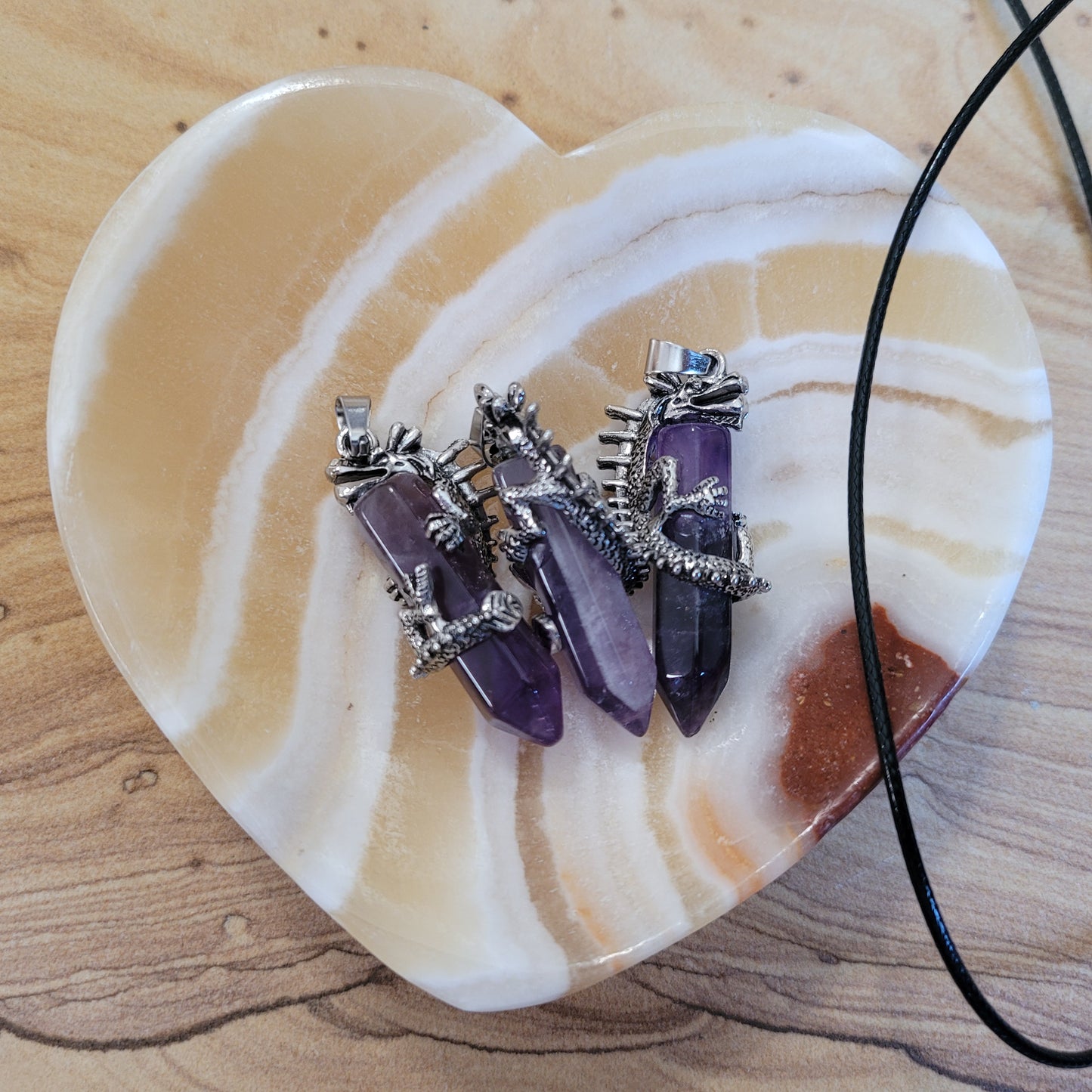 Amethyst Dragon Necklace