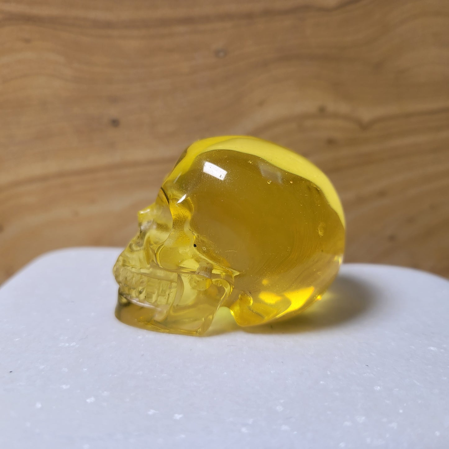 Yellow Obsidian (Man-made) 2" Skull
