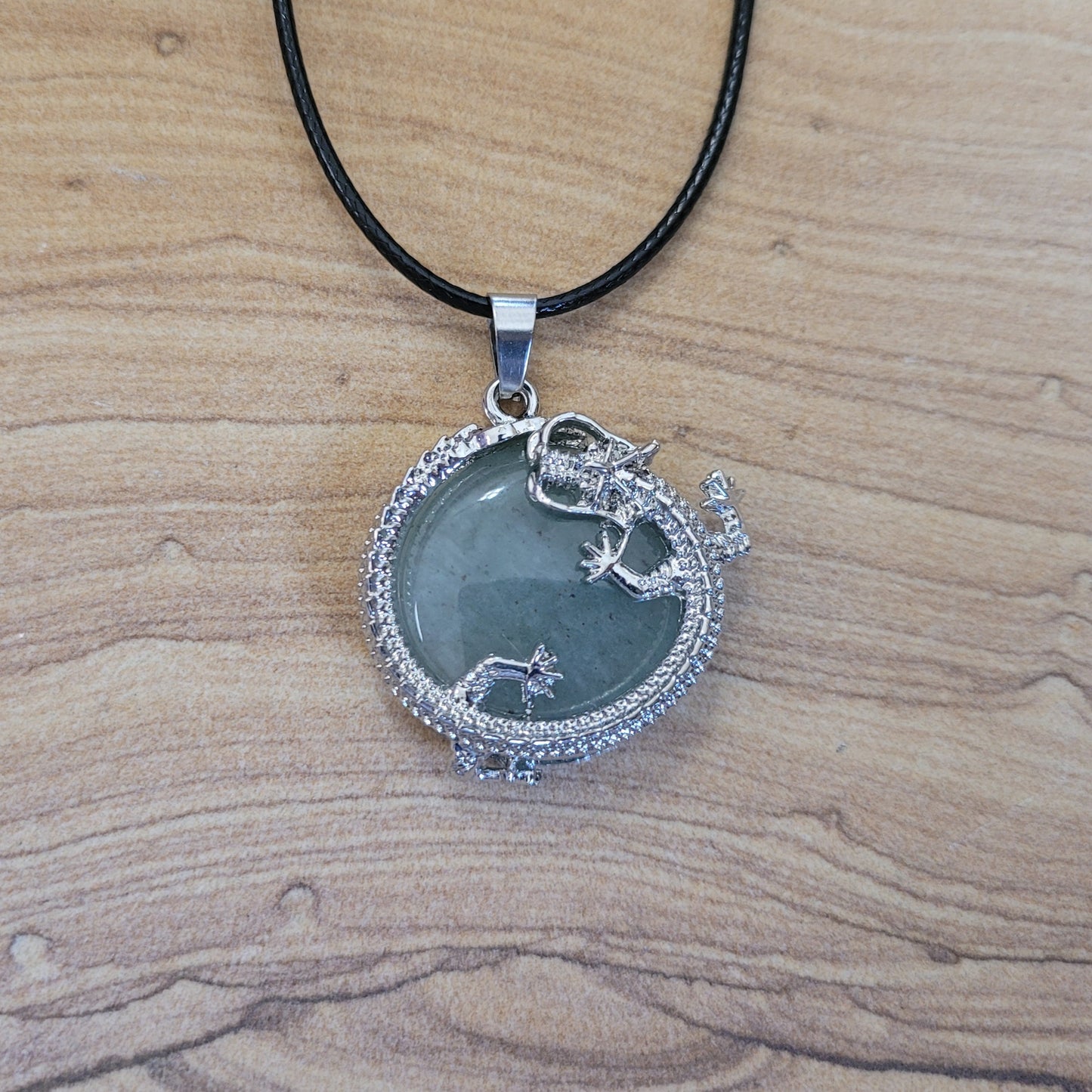 Green Aventurine Dragon Necklace