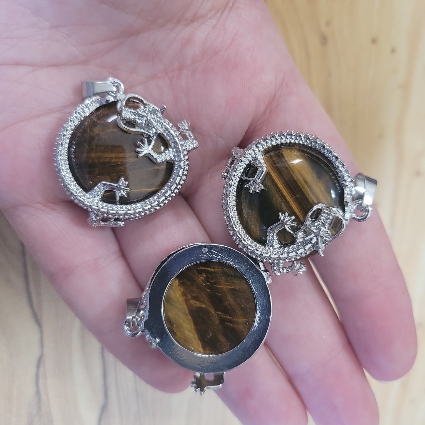 Tiger Eye Dragon Necklace