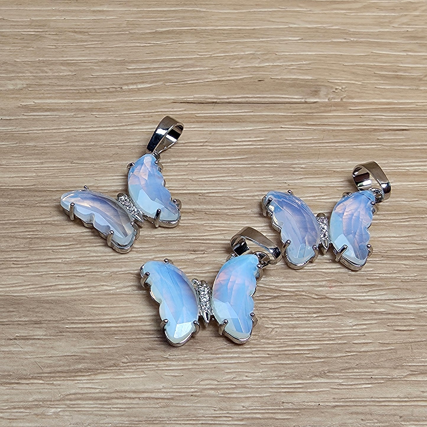 Butterfly Transformation Necklace | Natural Crystal Pendant