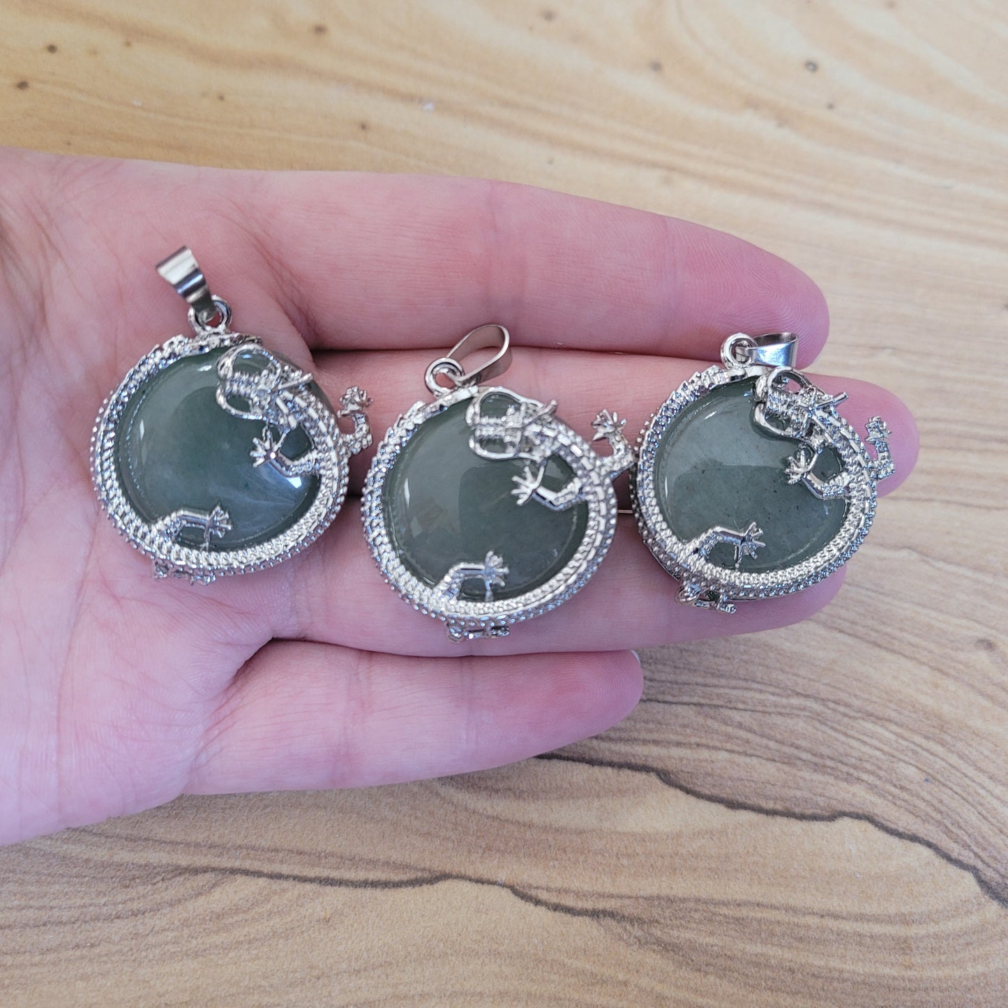 Green Aventurine Dragon Necklace