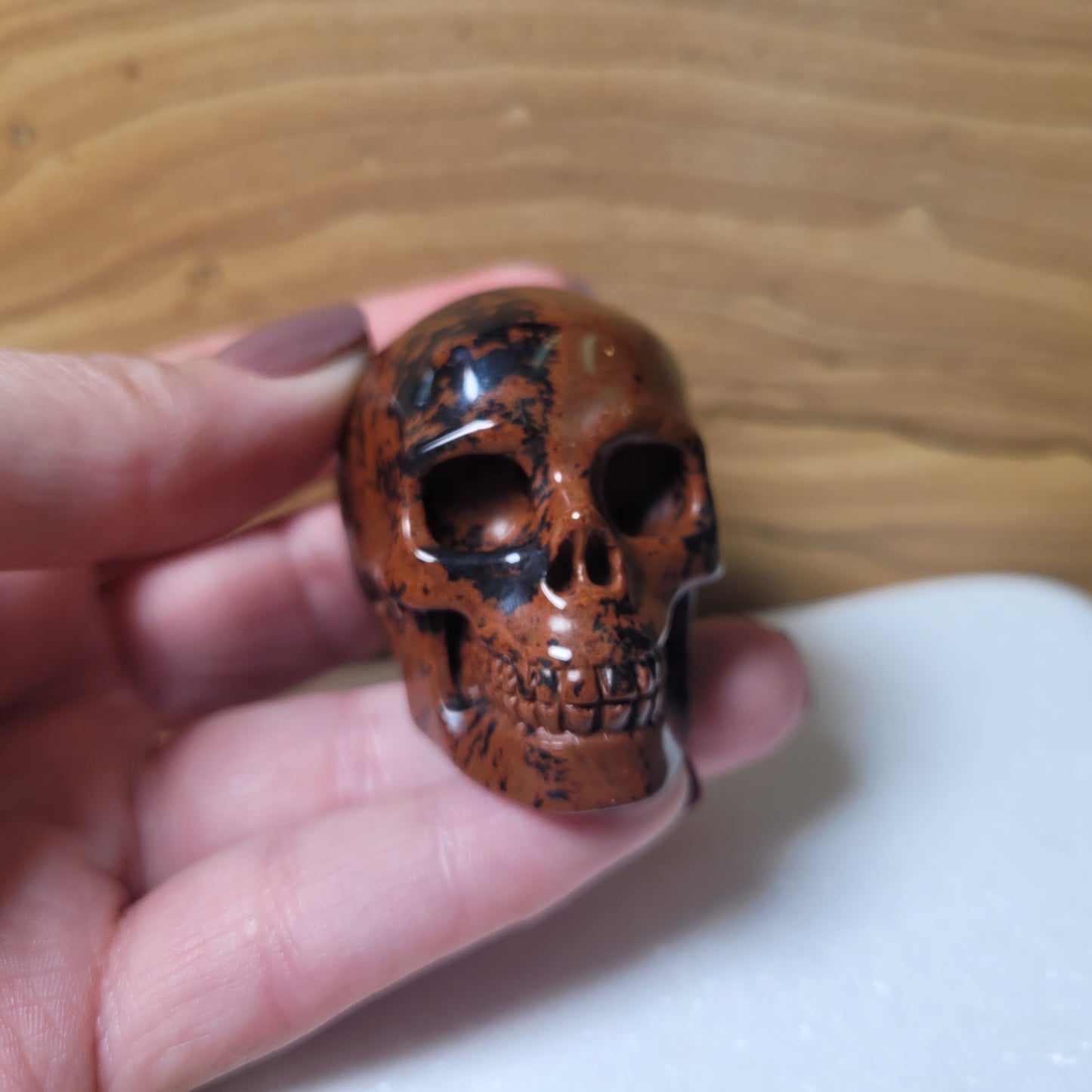 Mahogany Obsidian 2" Skull