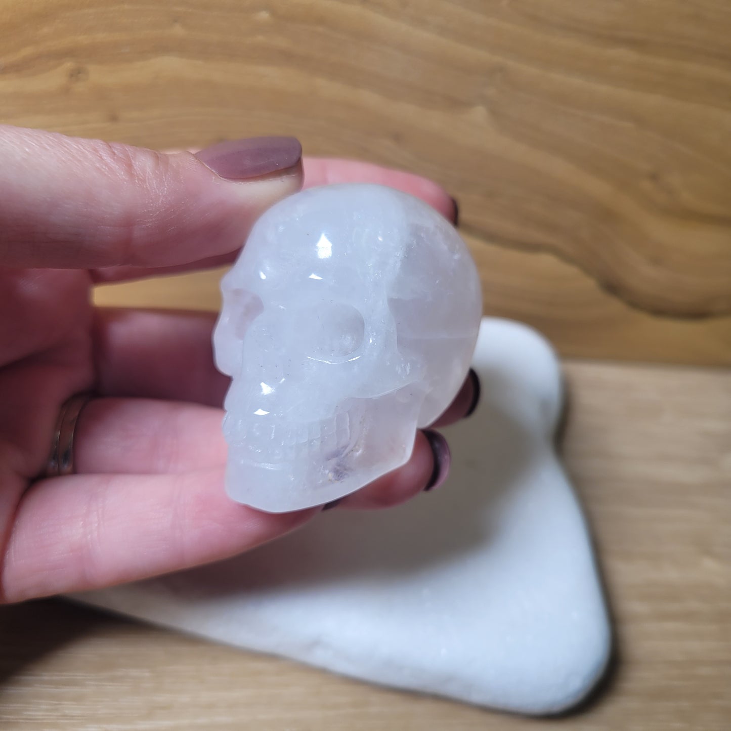 Angolan Quartz 2" Skull