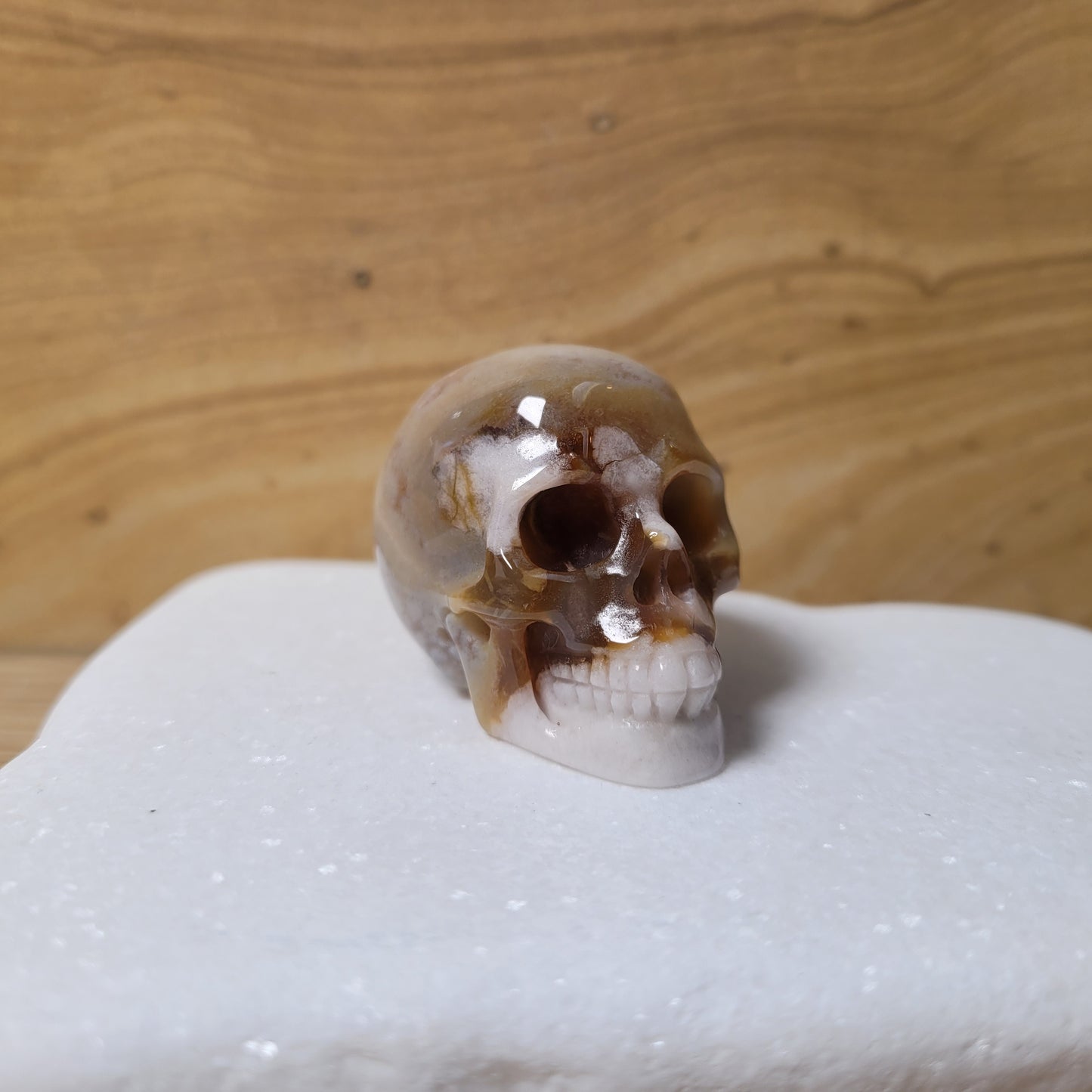 Sakura Agate & Pink Amethyst 1.8" Skull