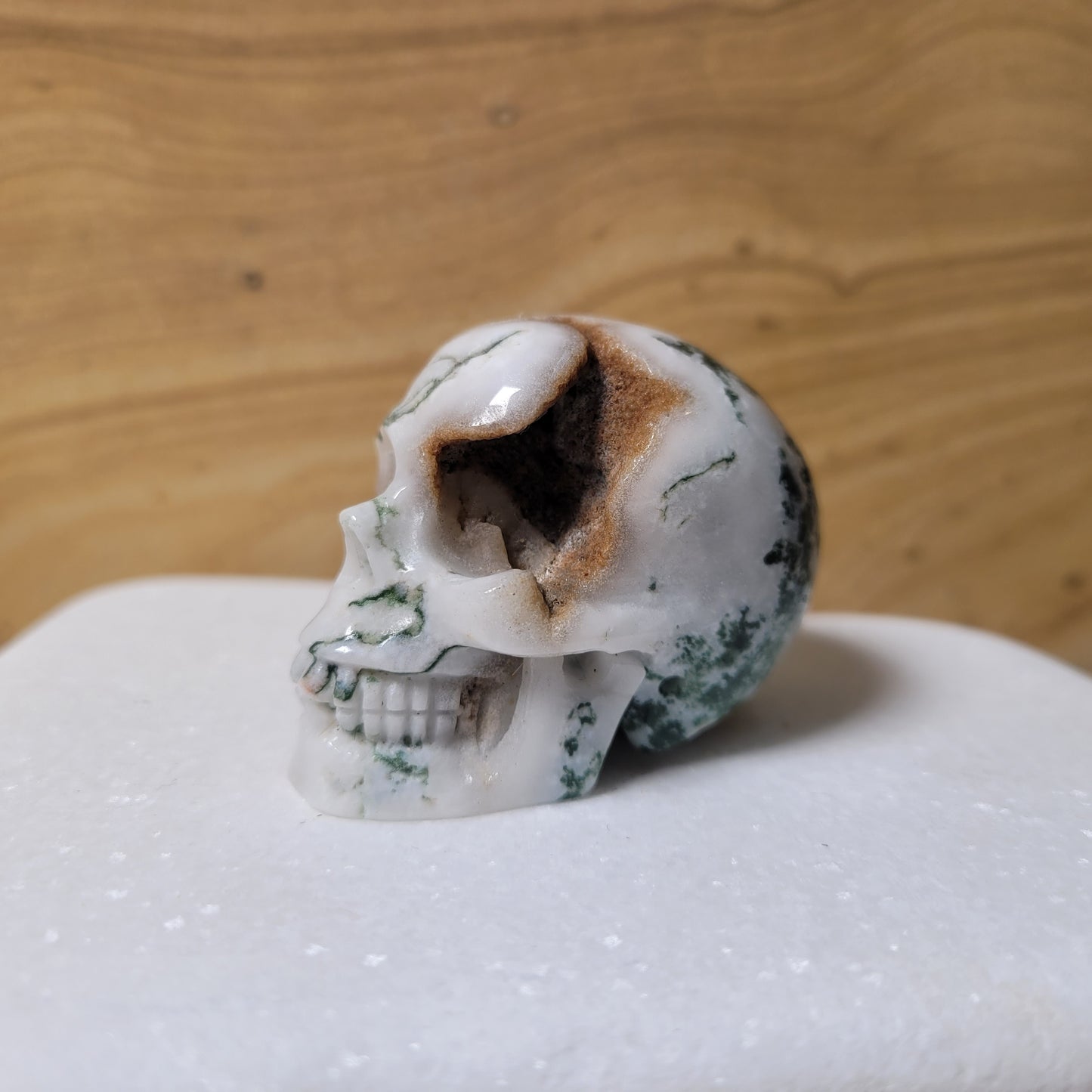 Tree Agate 2" Skull