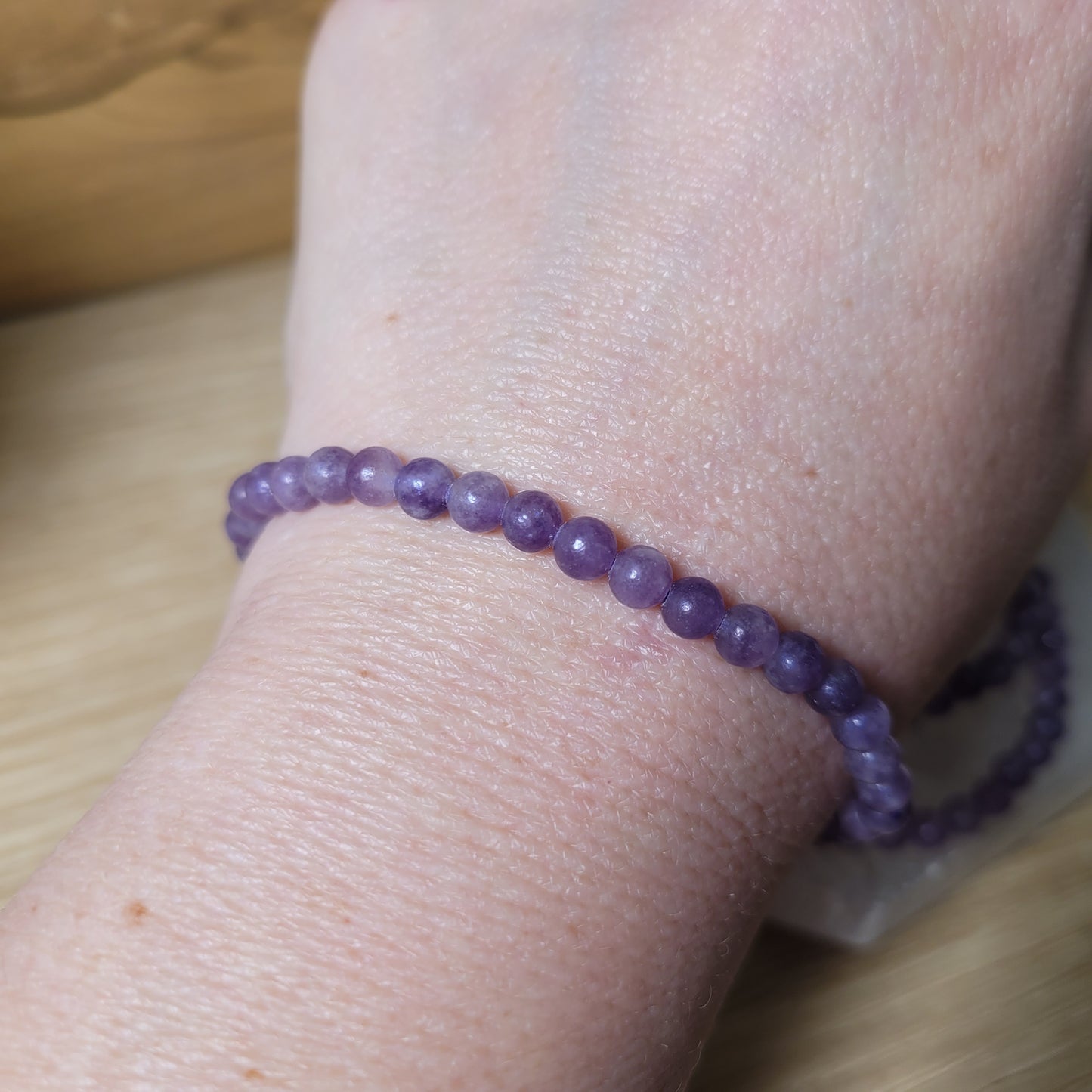 Lepidolite Bracelet - 4mm