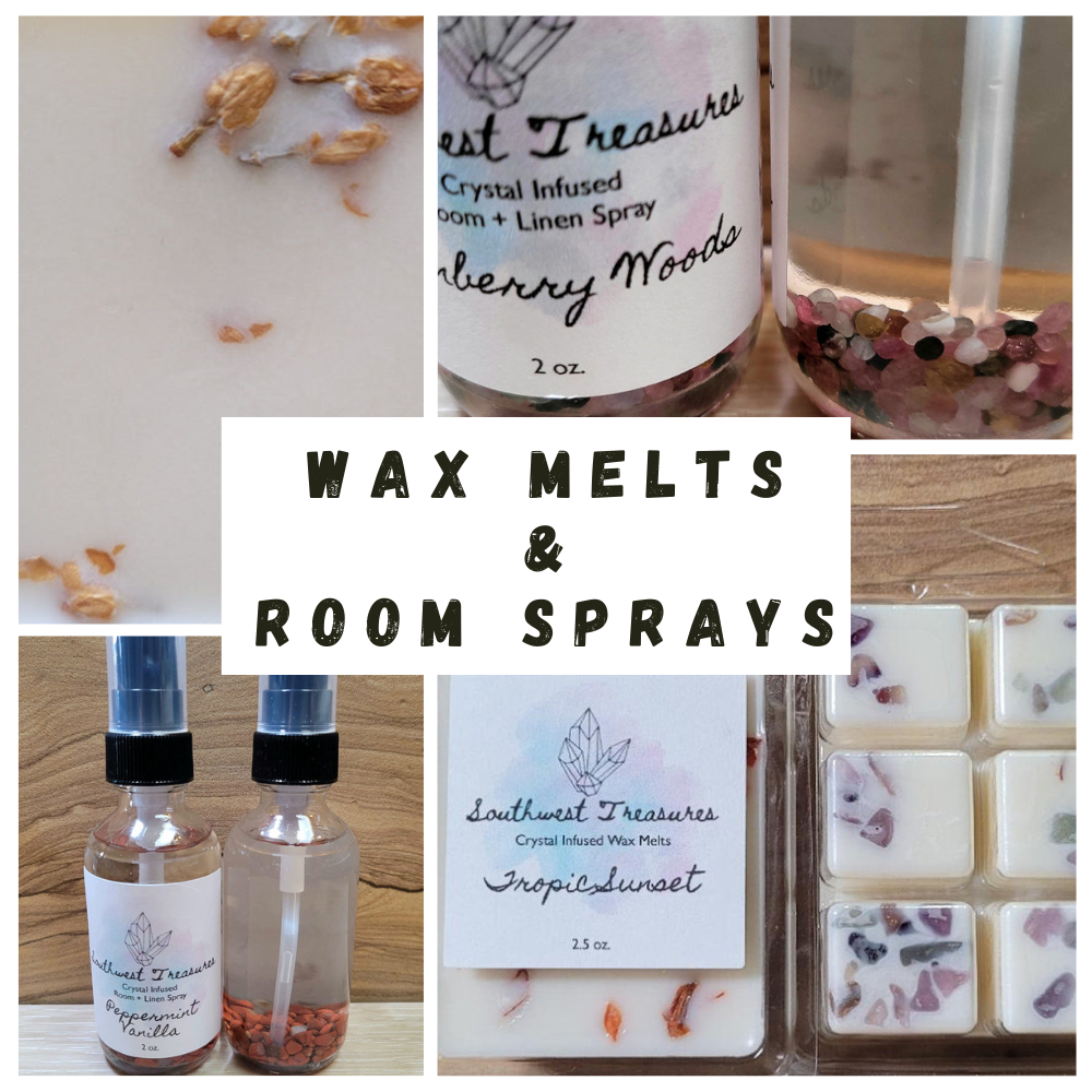 Crystal Infused Room Sprays & Wax Melts