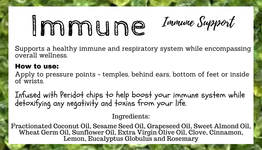 Immune - Crystal Infused Essential Oil Roller