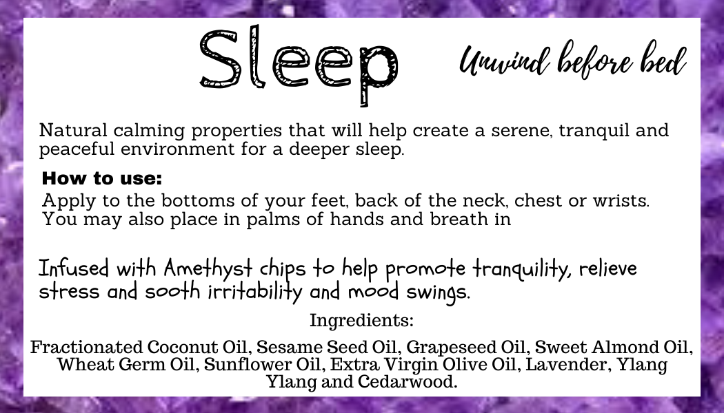 Sleep - Crystal Infused Essential Oil Roller