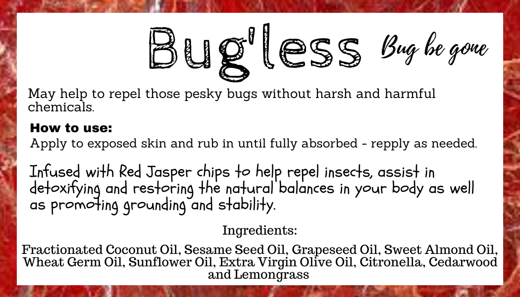 Bug'Less - Crystal Infused Essential Oil Roller