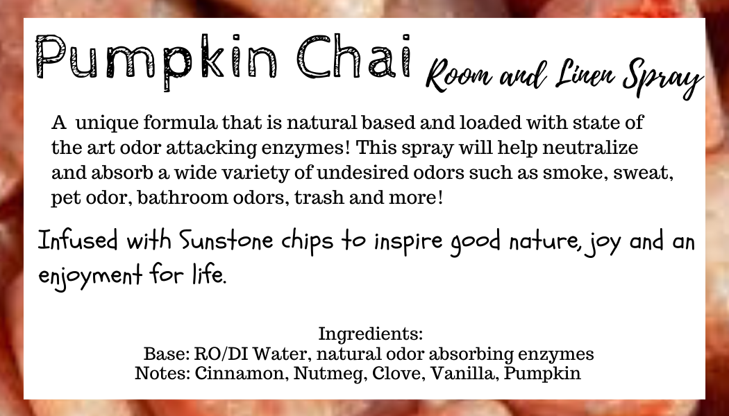 Pumpkin Chai Crystal Infused Room & Linen Spray