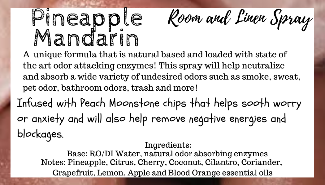 Pineapple Mandarin Crystal Infused Room & Linen Spray - LAST ONE