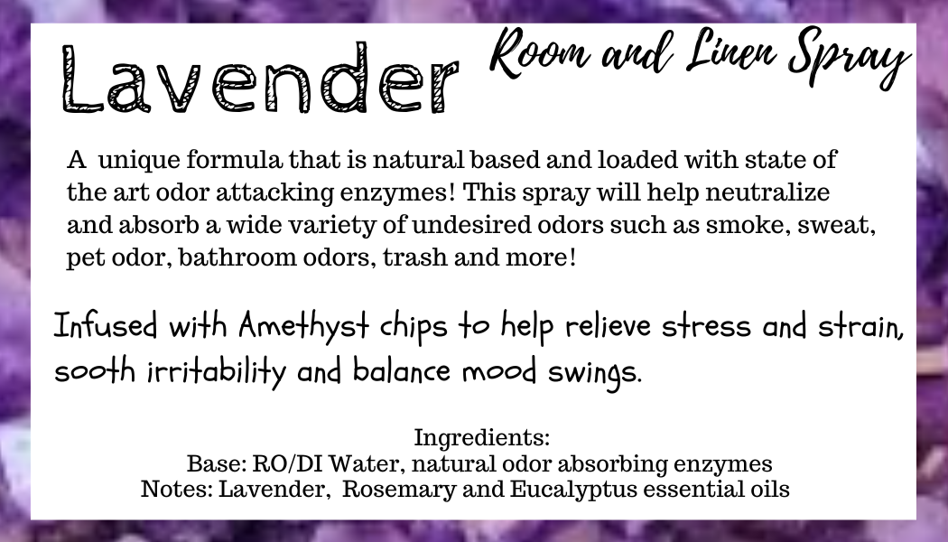 Lavender Crystal Infused Room & Linen Spray