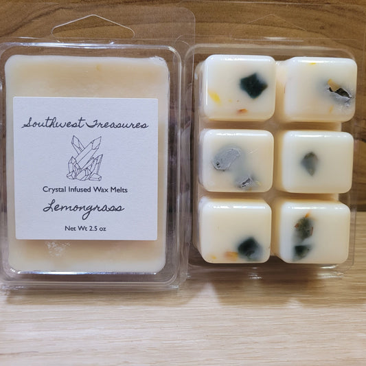 Lemongrass Crystal Infused Soy Wax Melt