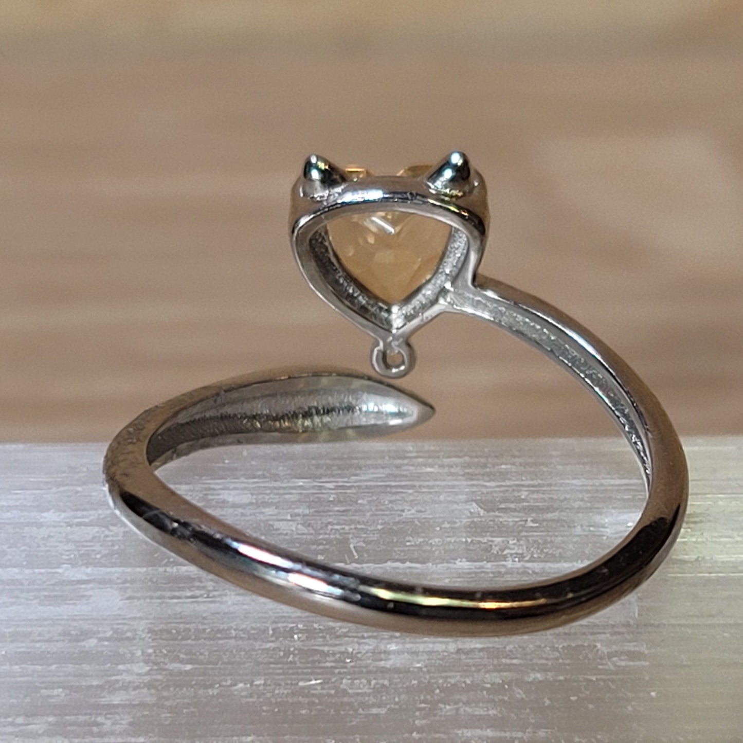 Citrine "Cat" Adjustable Ring