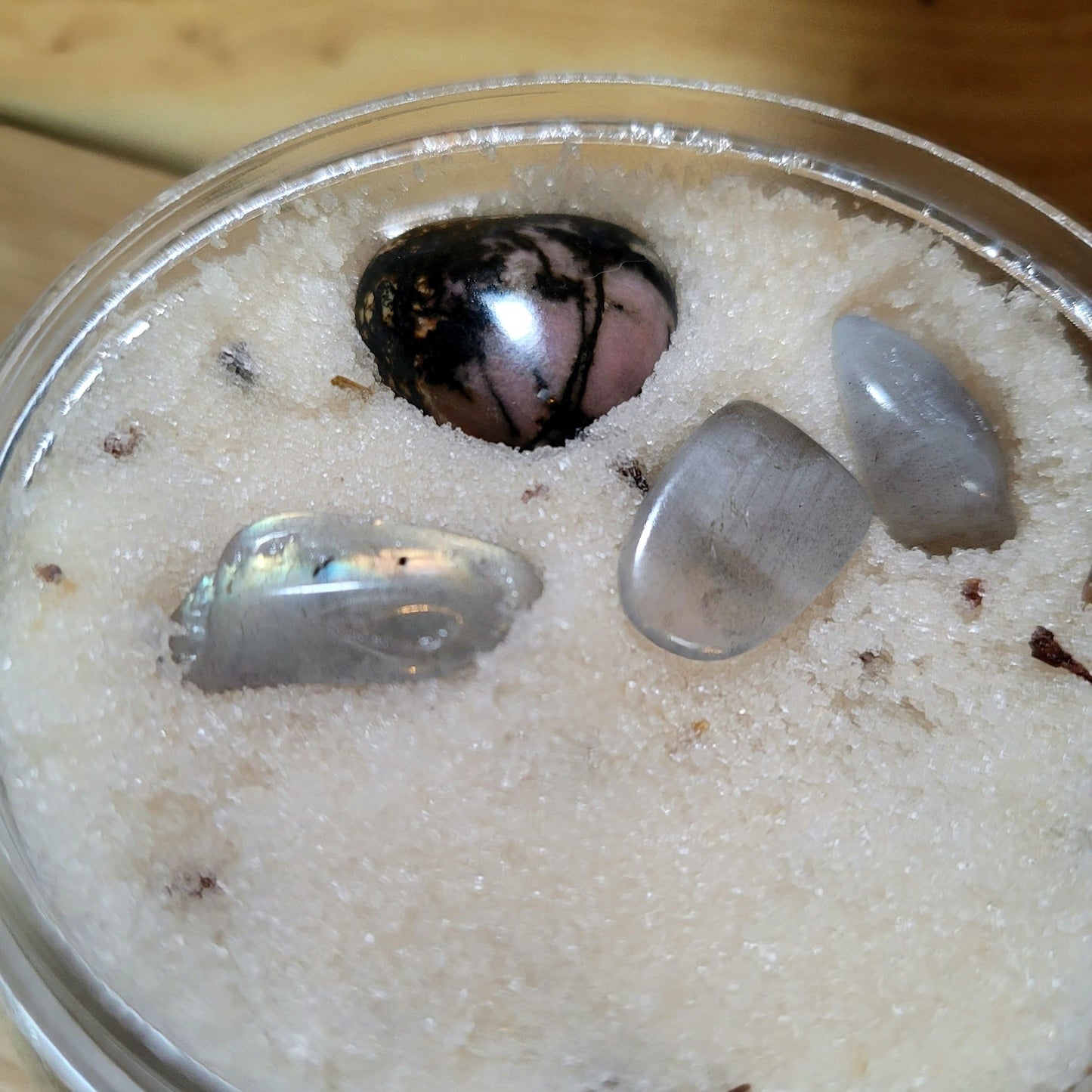 Lavender Vanilla - Crystal Infused Sugared Salt Scrub