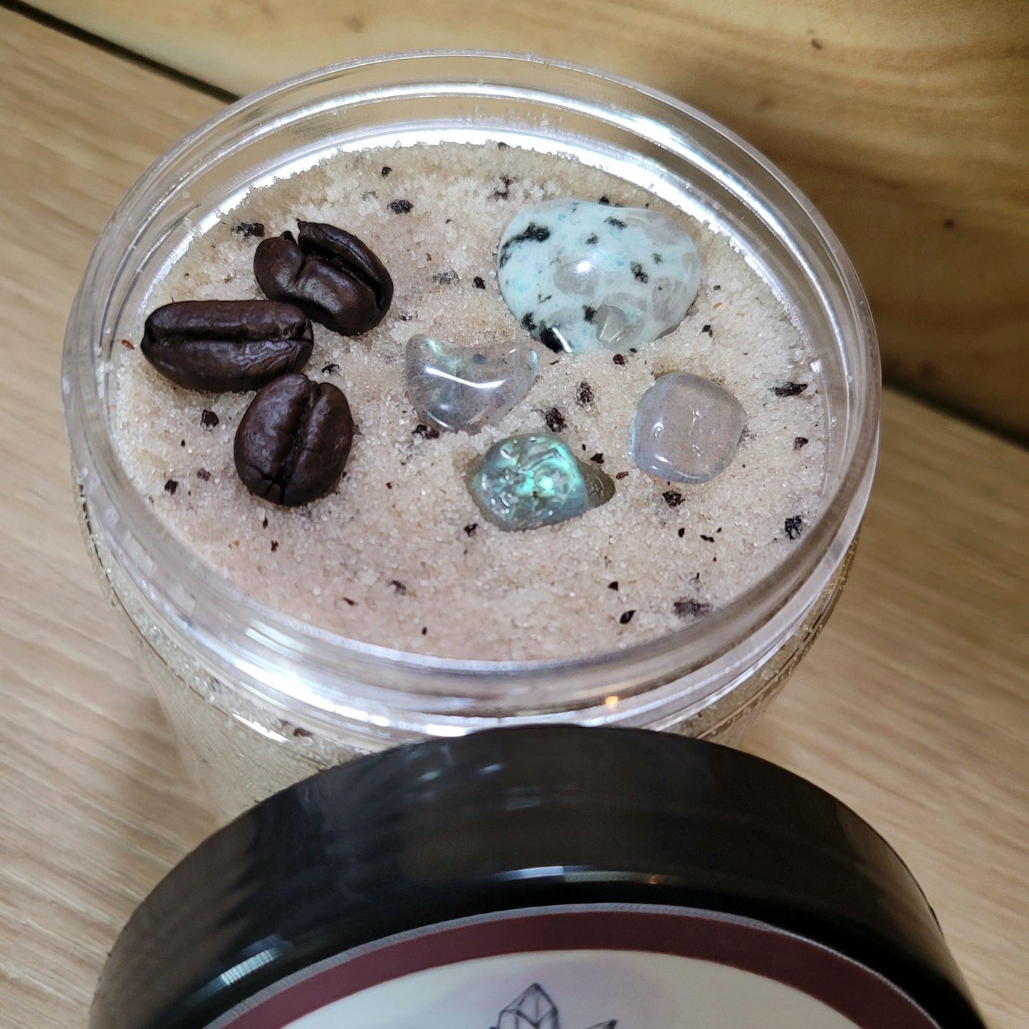 Coffee Bean - Crystal Infused Sugared Salt Scrub