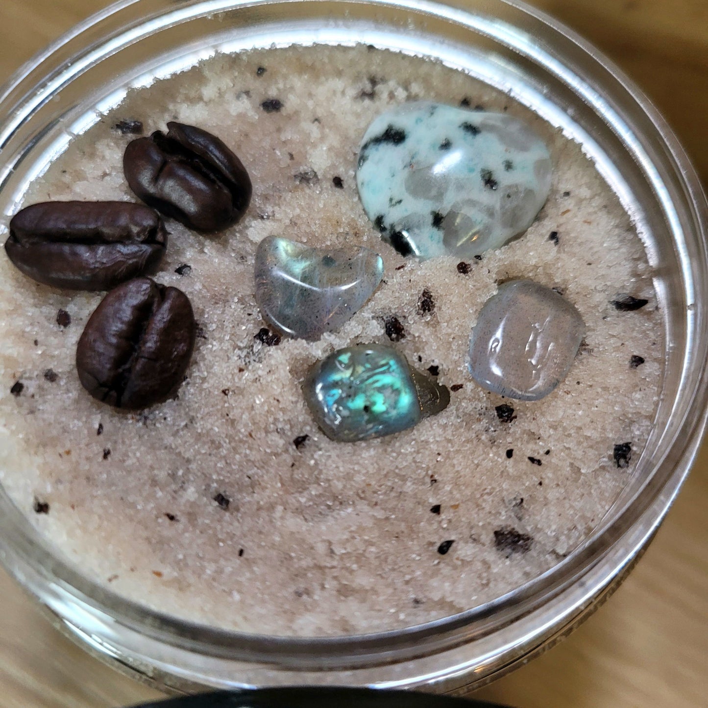 Coffee Bean - Crystal Infused Sugared Salt Scrub