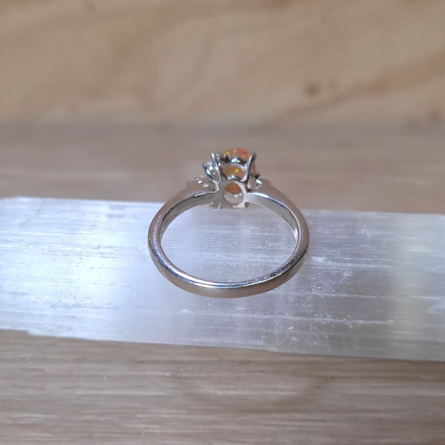 Fire Opal - Size 5 Ring