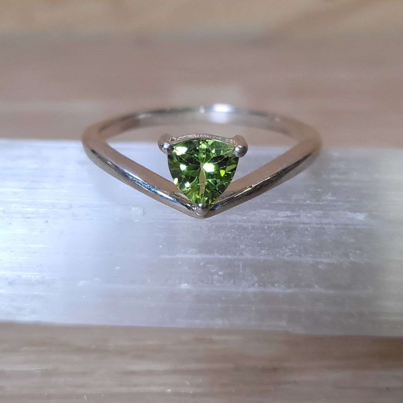 Peridot - Size 10 Ring