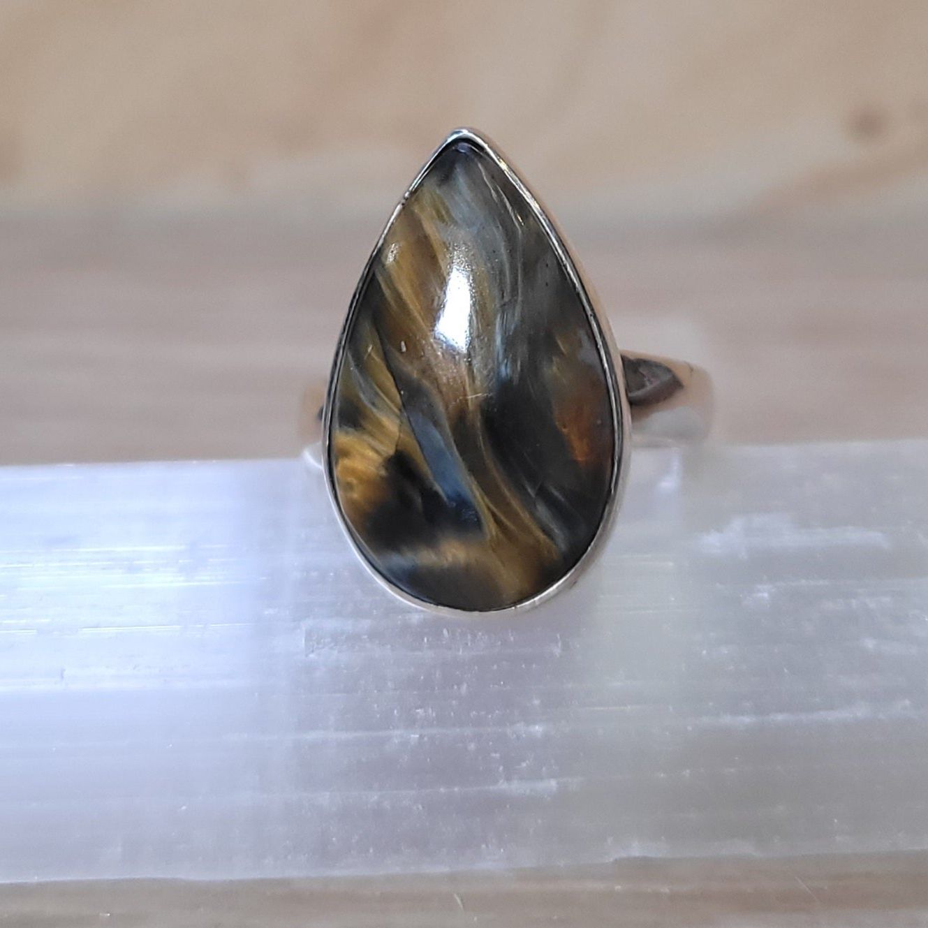 Pietersite- Adjustable Ring