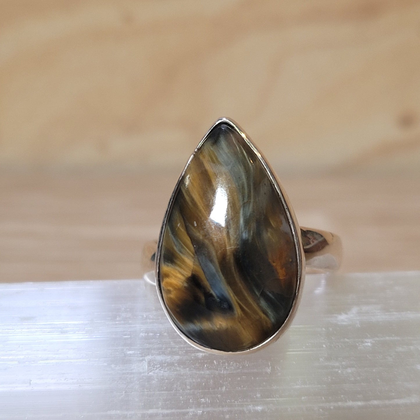 Pietersite- Adjustable Ring