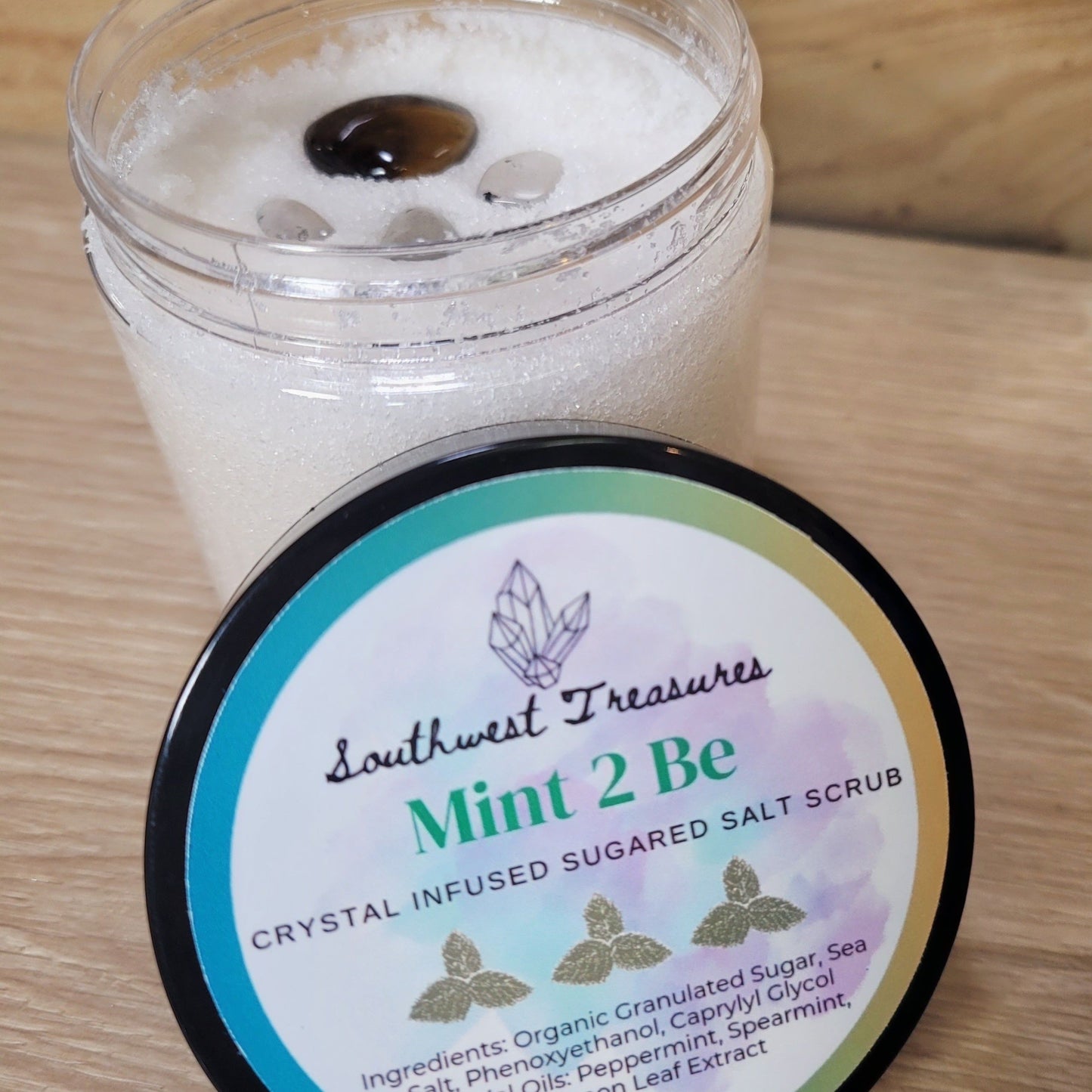 Mint 2 Be - Crystal Infused Sugared Salt Scrub