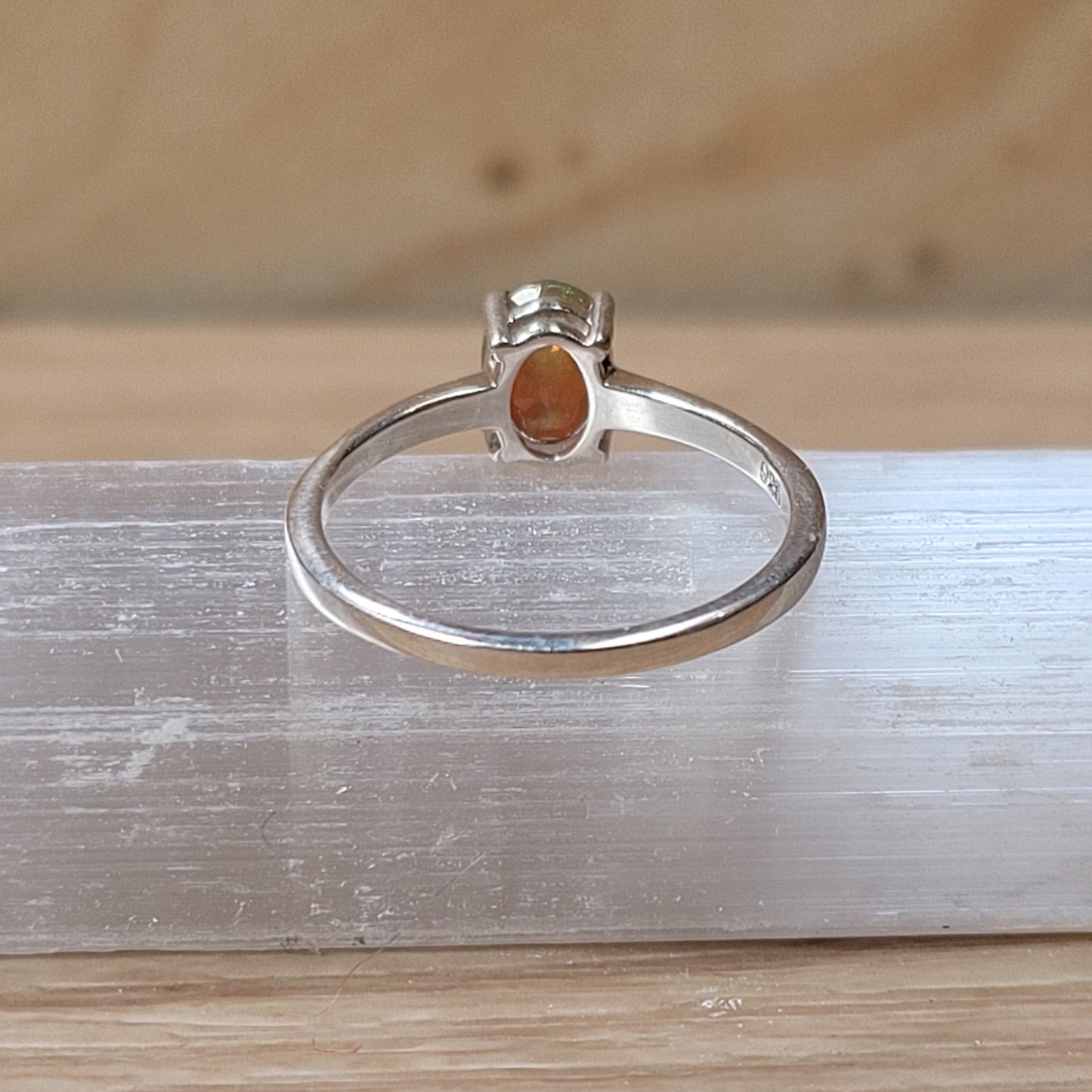 Fire Opal - Size 6 Ring