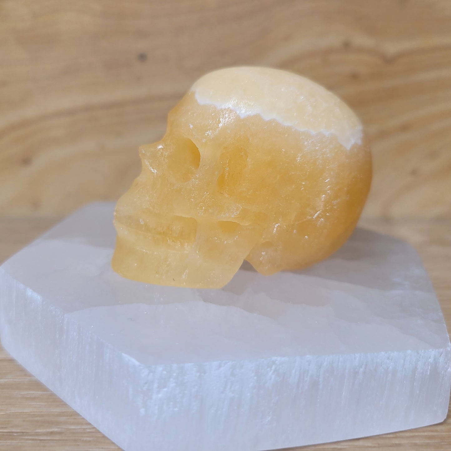 Beeswax Jade 2" Skull