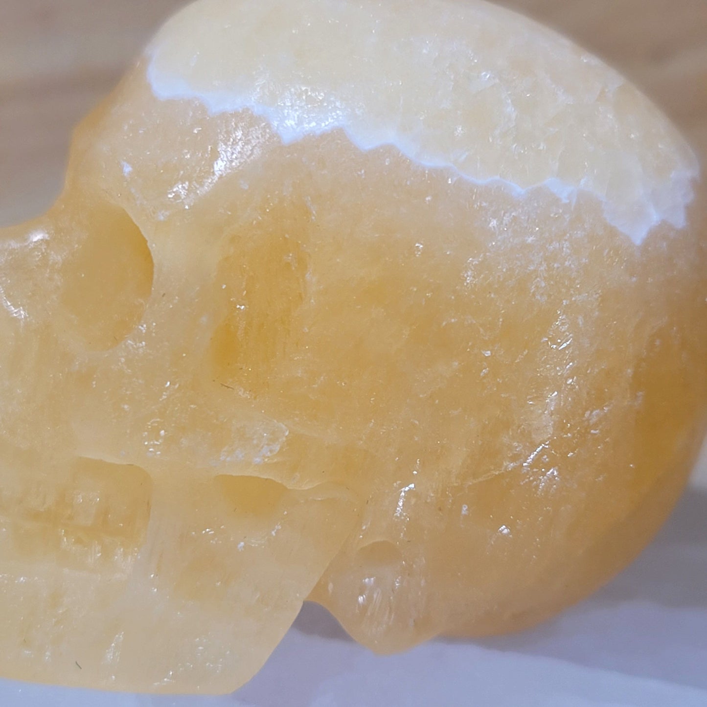 Beeswax Jade 2" Skull
