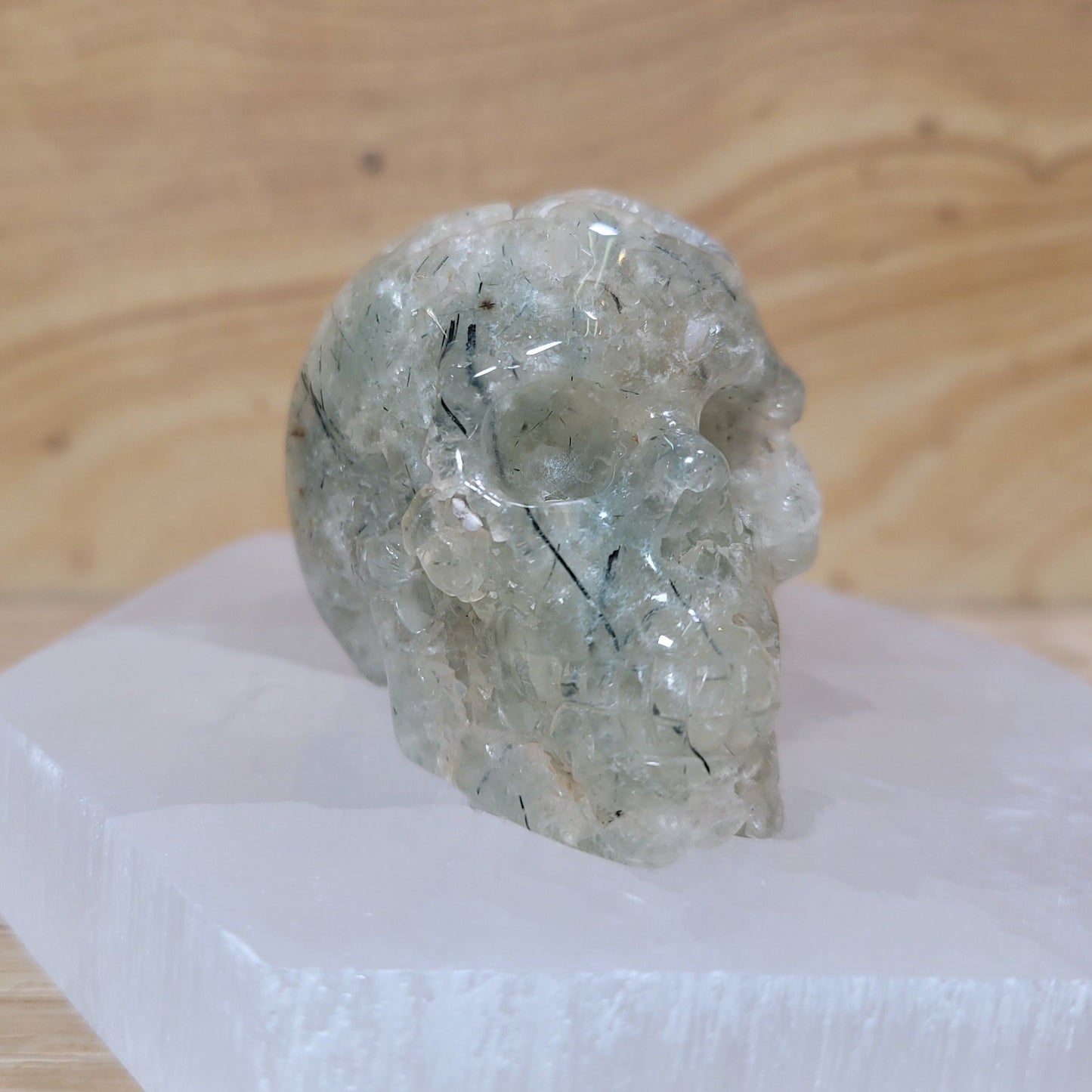 Prehnite 2" Skull